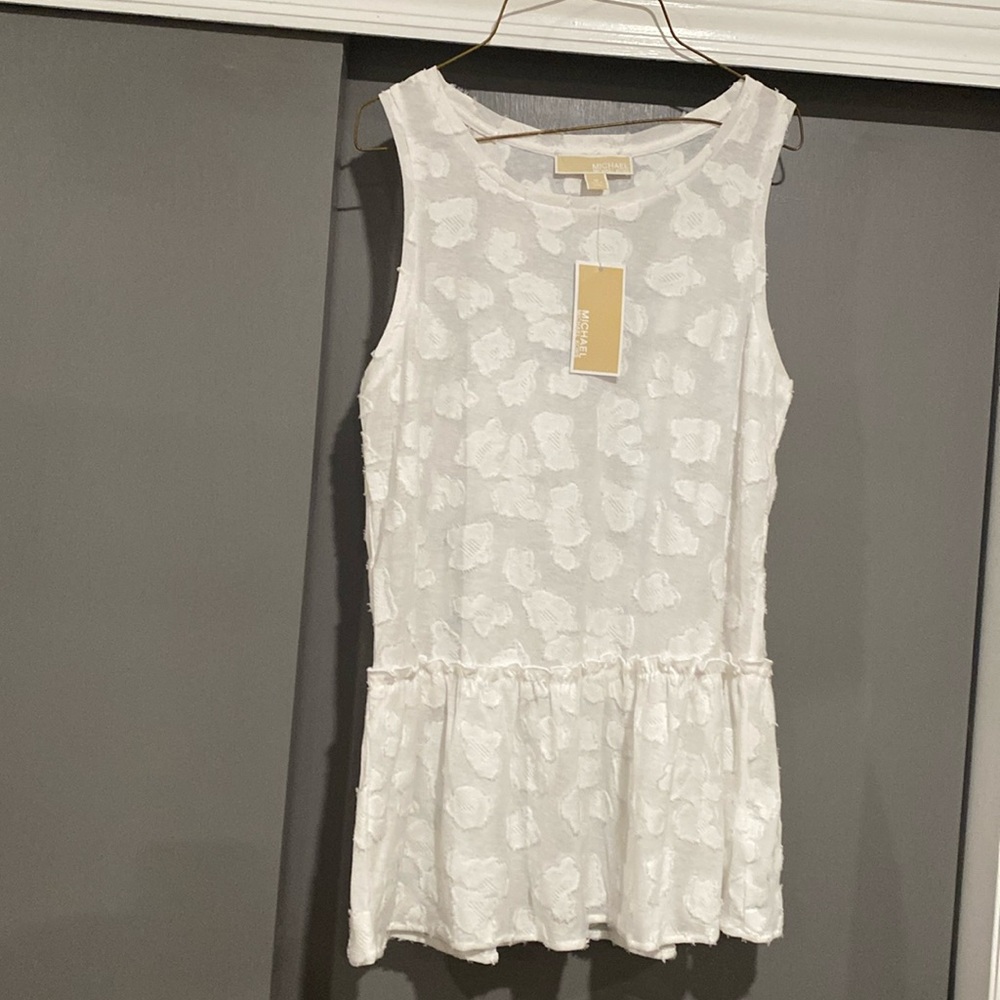 Michael Kors women’s white sleeveless top
